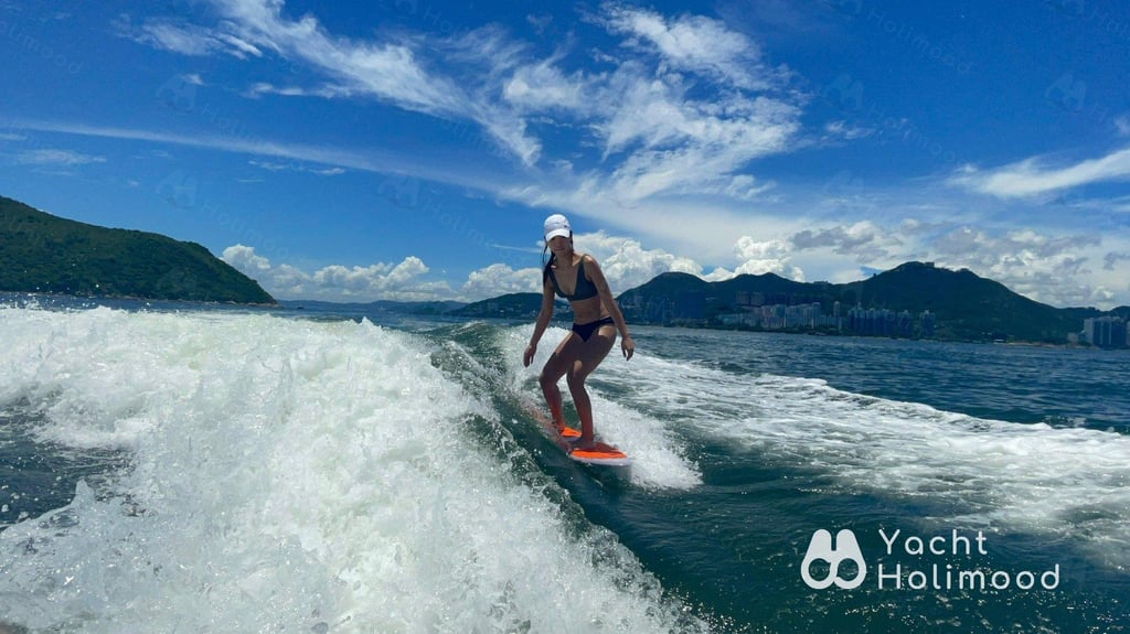 DP01 淺水灣 2022 全新Wakesurf 船長及教練全程貼心照顧教導 8