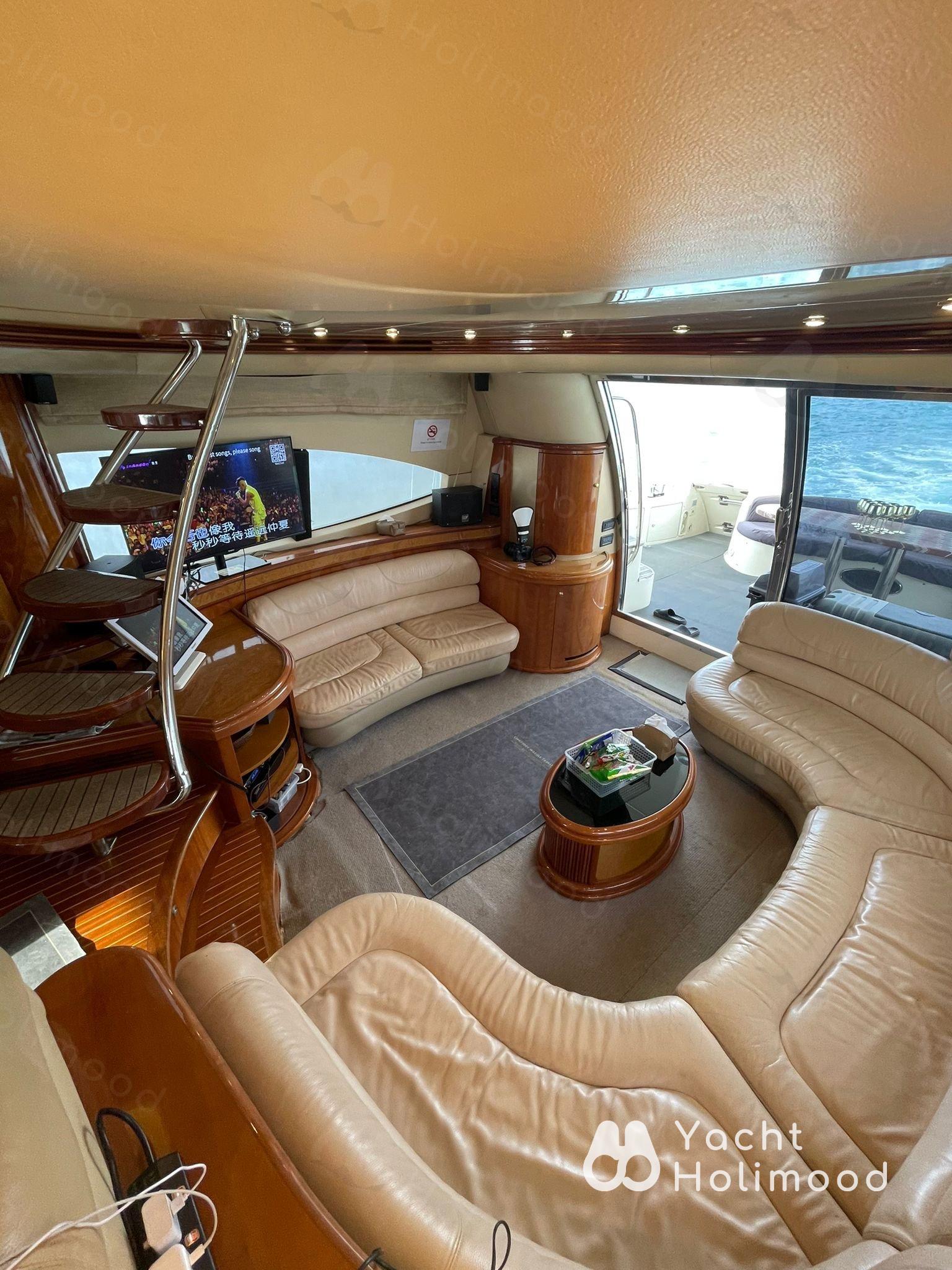 AY03 Azimut 70 豪華遊艇外觀,適合企業 Team Building