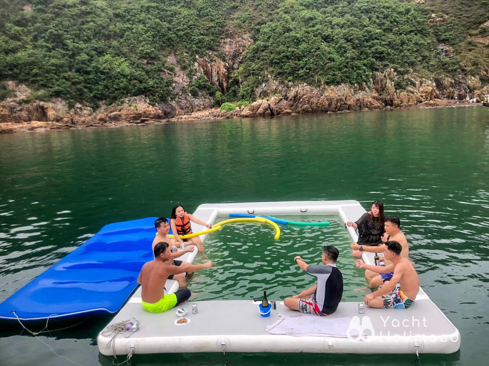 PT01 Sai Kung Day Boat Package, Free Various Water Toys on Board Optional Speed Boat Package 8