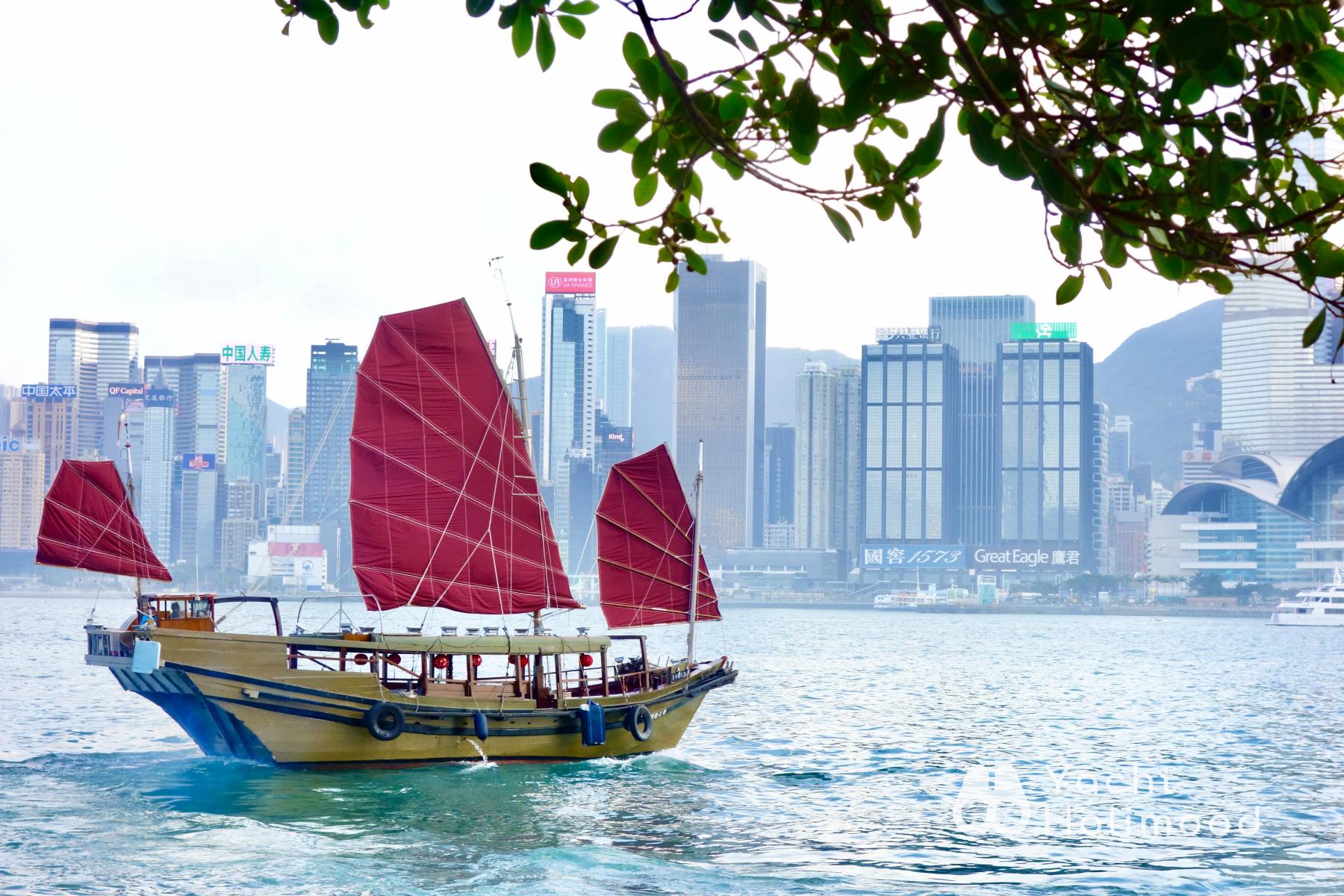 OK02 One Hong Kong - Classic Chinese-style Sailboat Rental and Advertising Services 1