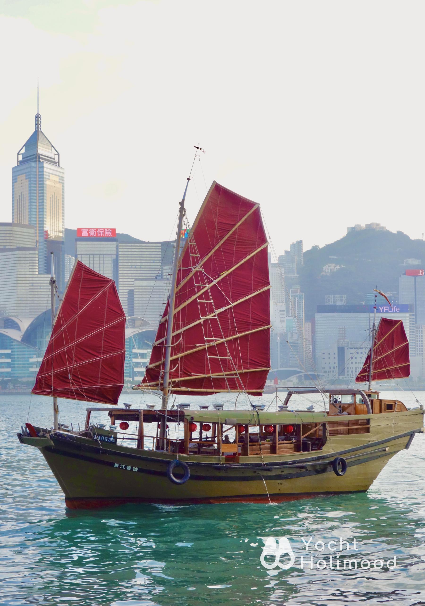 OK02 One Hong Kong - Classic Chinese-style Sailboat Rental and Advertising Services 3