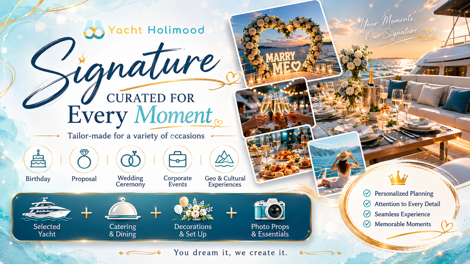 Yacht Holimood Promotion - Tailor-Made Services