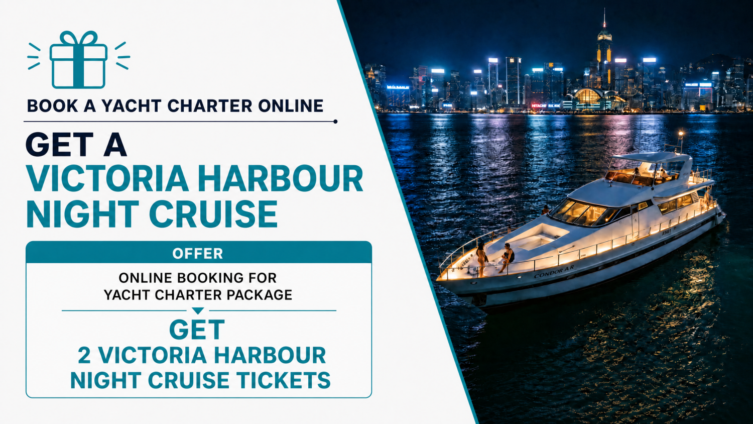 Yacht Holimood Promotion - Book Online and Get Night Cruise 